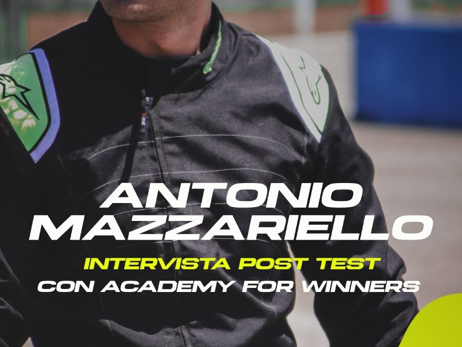 Antonio Mazzariello realizza il sogno della monoposto grazie al percorso di Academy for Winners