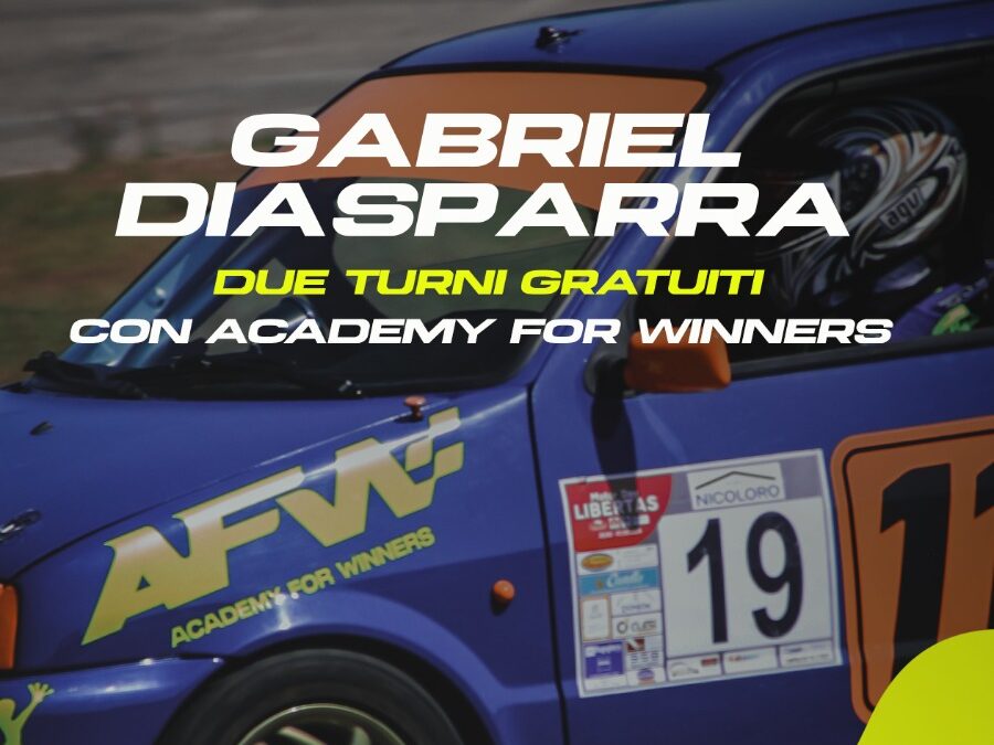 Gabriel Diasparra torna in pista: secondo test gratuito con Academy for Winners e obiettivo monoposto