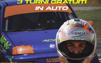 Andrea Gugliandolo completa i suoi primi test gratuiti in auto con Academy for Winners