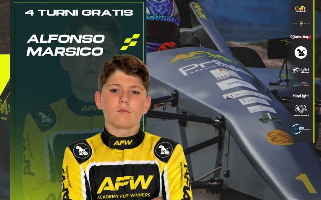 Alfonso Marsico premiato da Academy for Winners con 4 turni gratuiti in pista